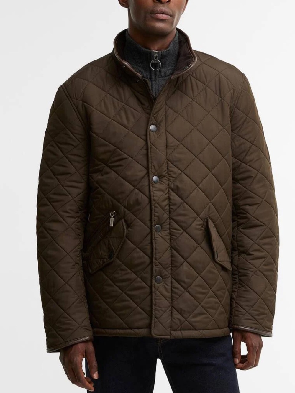 Barbour Powell Brown Quilted Jacket S